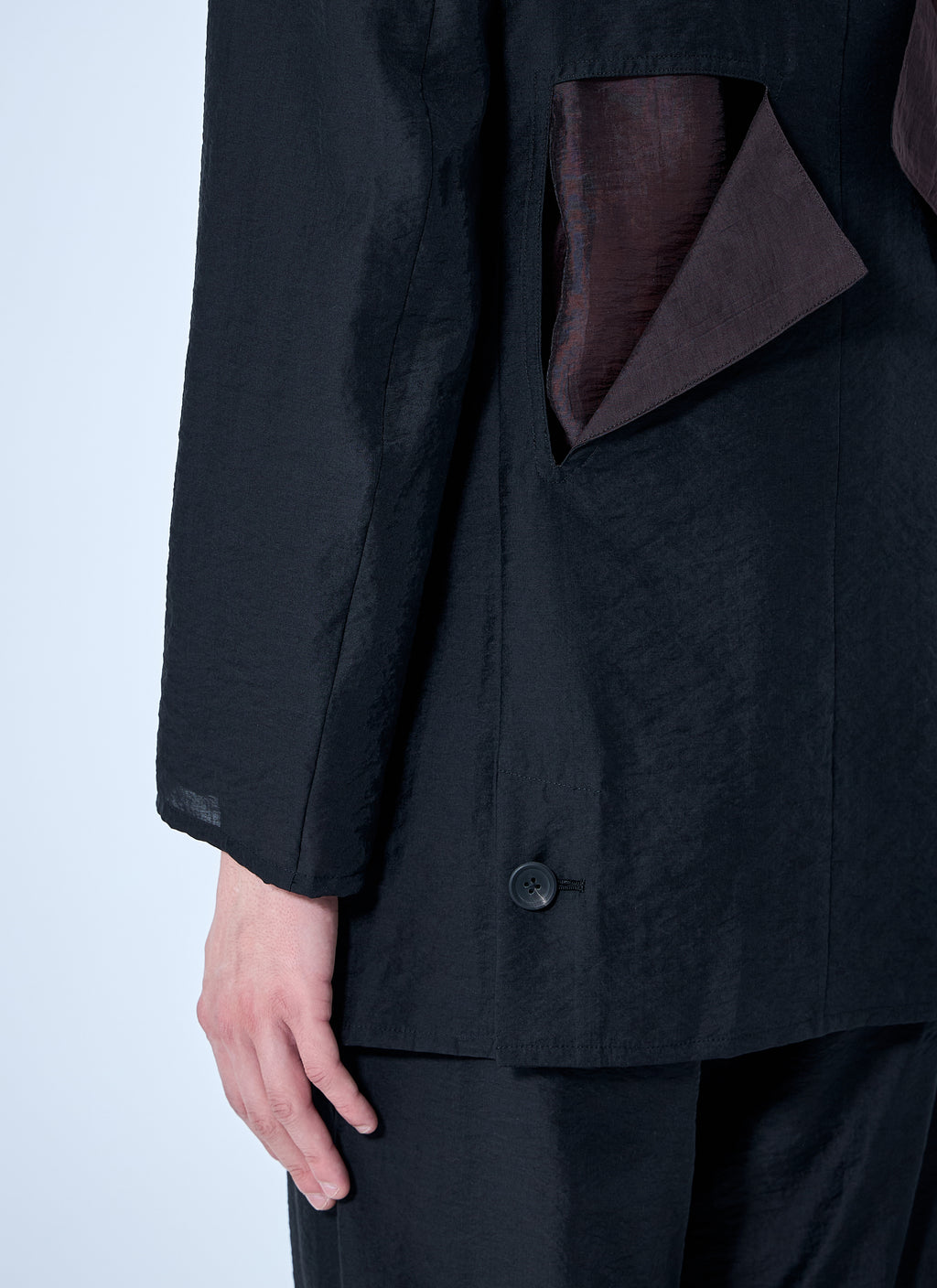 Cut-Off Single-Breasted Blazer