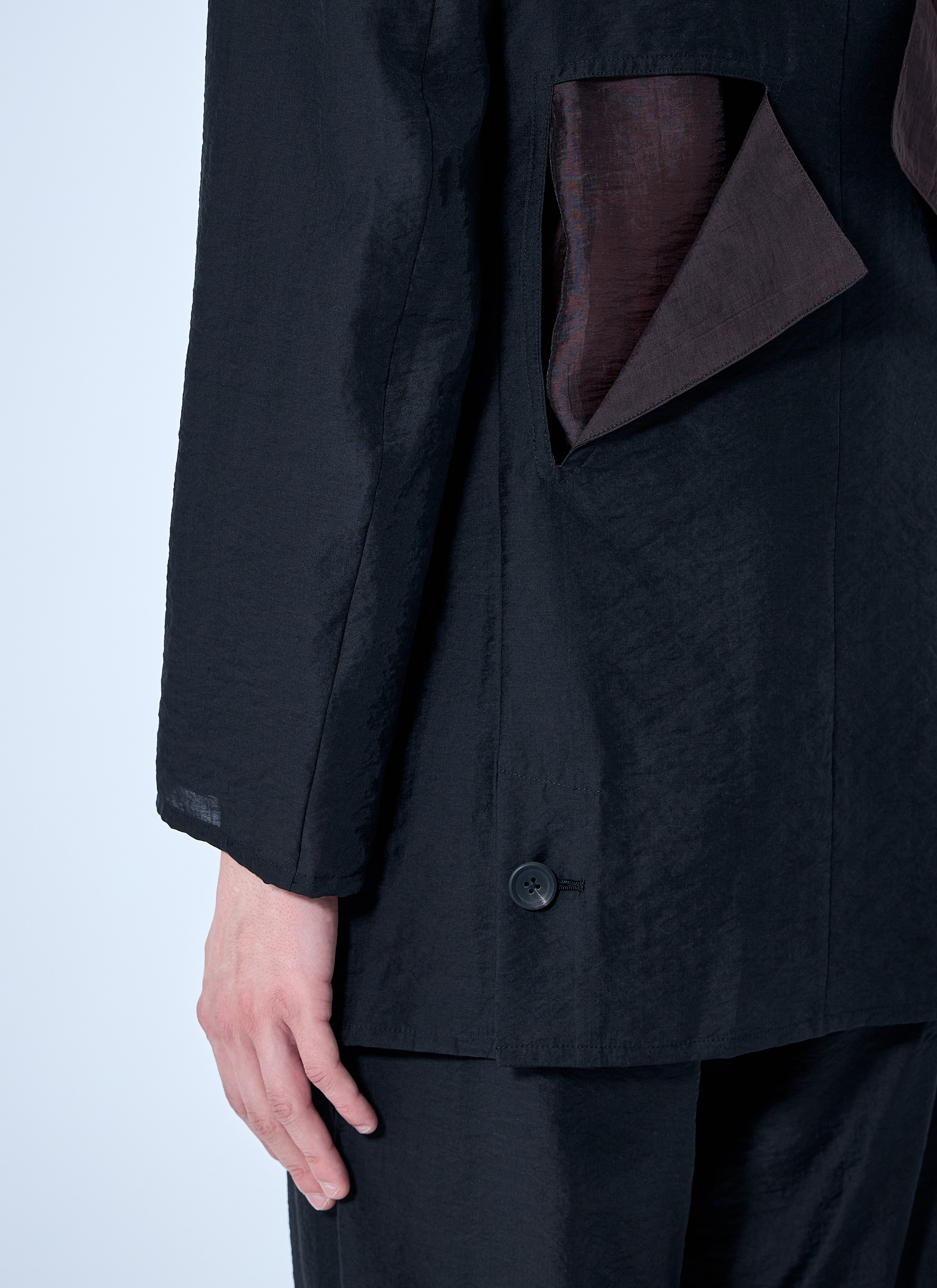 Cut-Off Single-Breasted Blazer