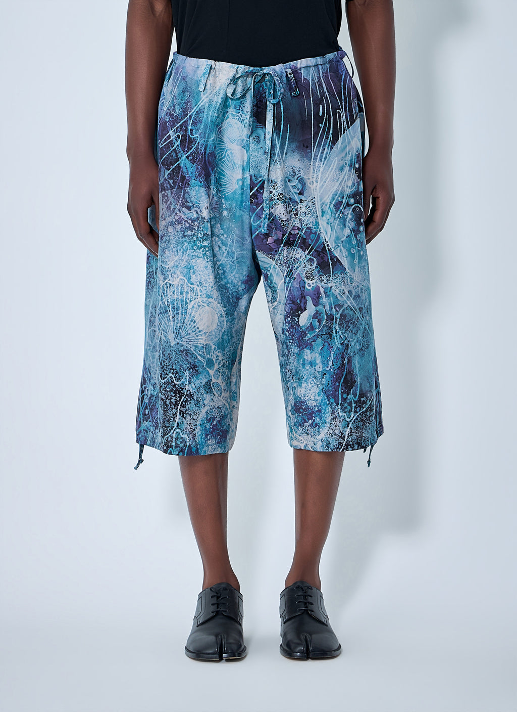Drawstring Cropped Shorts