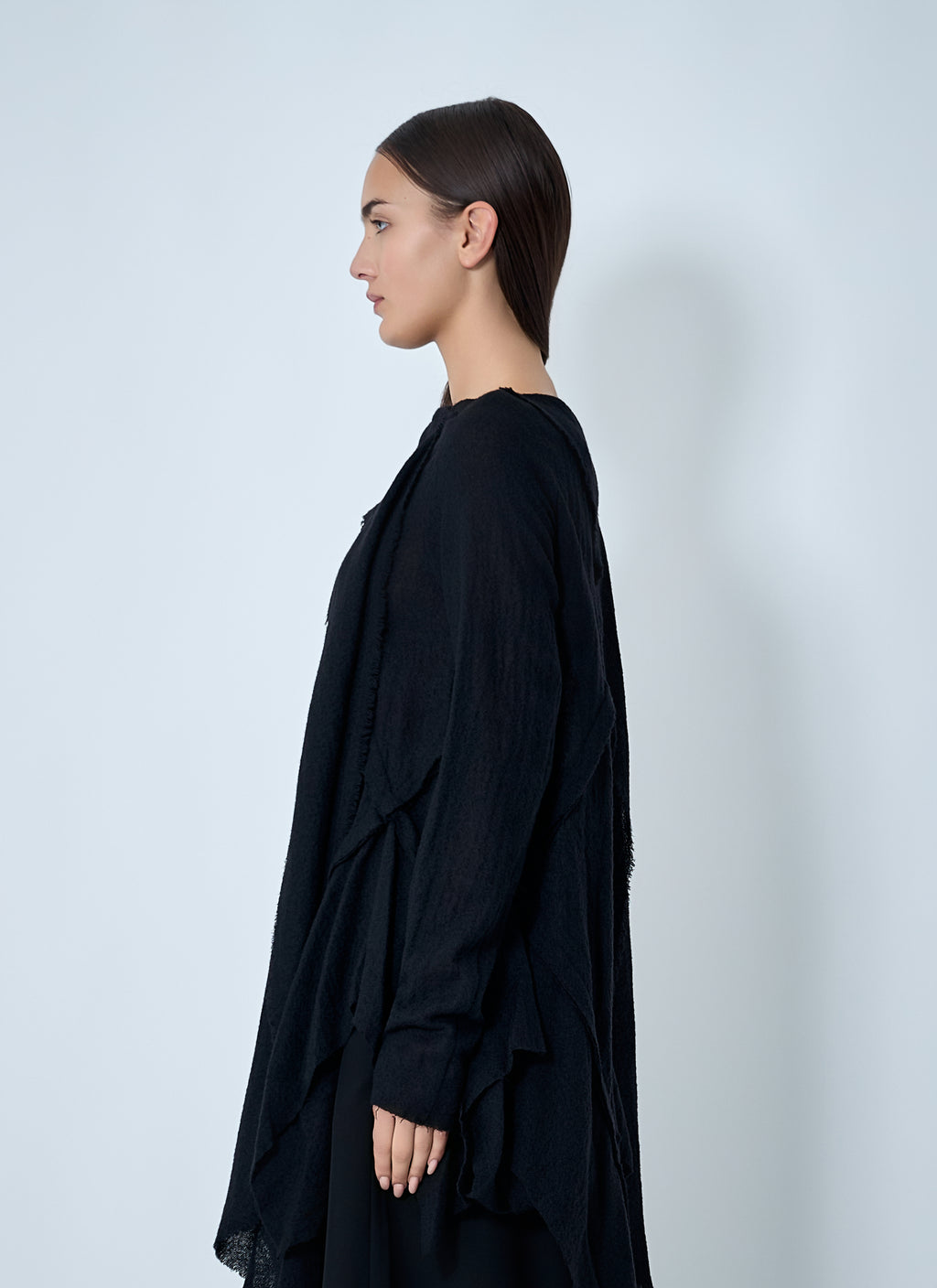 Gauzed Frilled Blouse