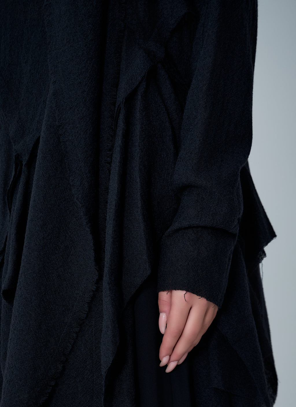 Gauzed Frilled Blouse