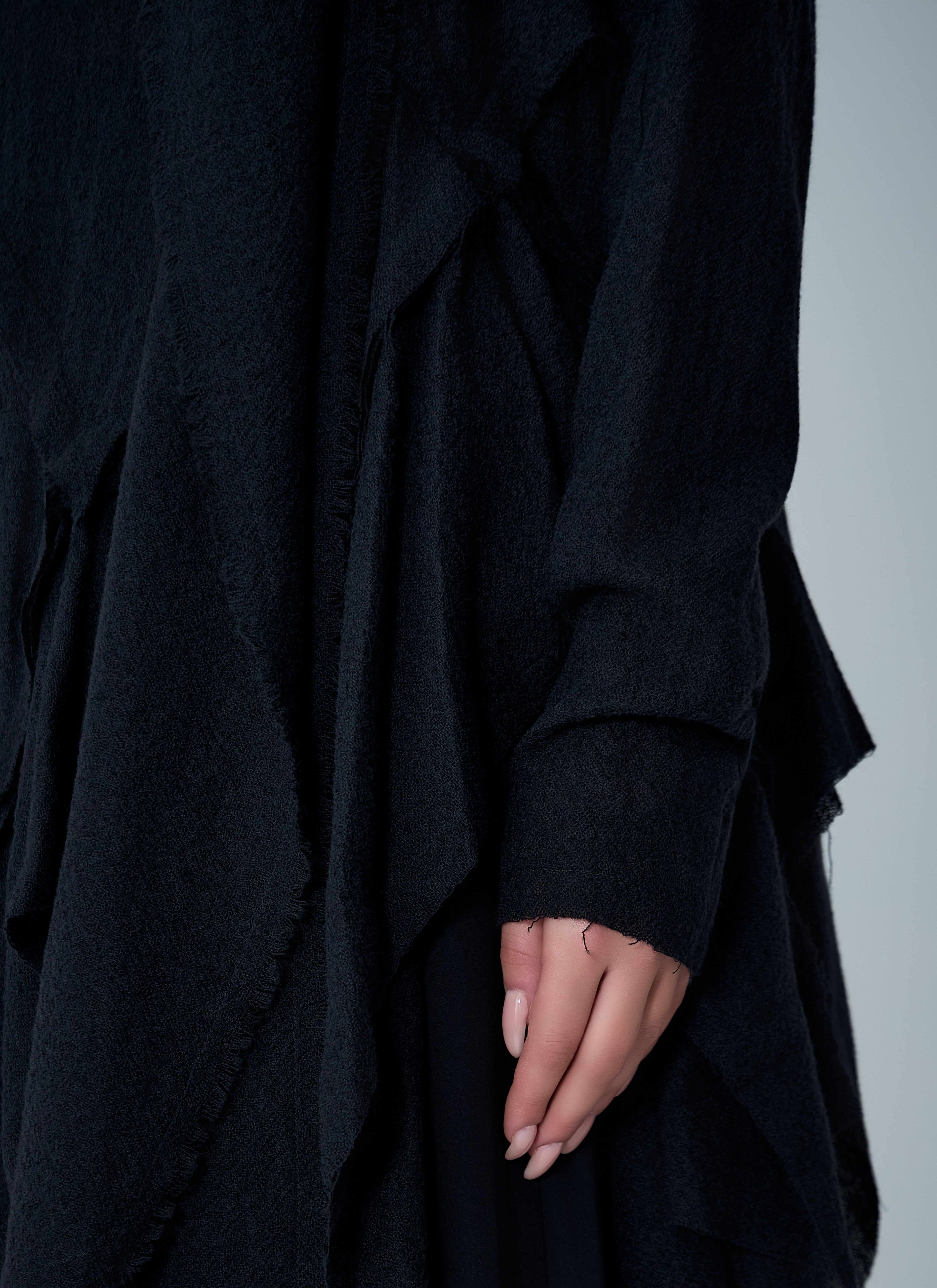 Gauzed Frilled Blouse