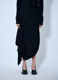 High Twisted French Terry Braided Skirt