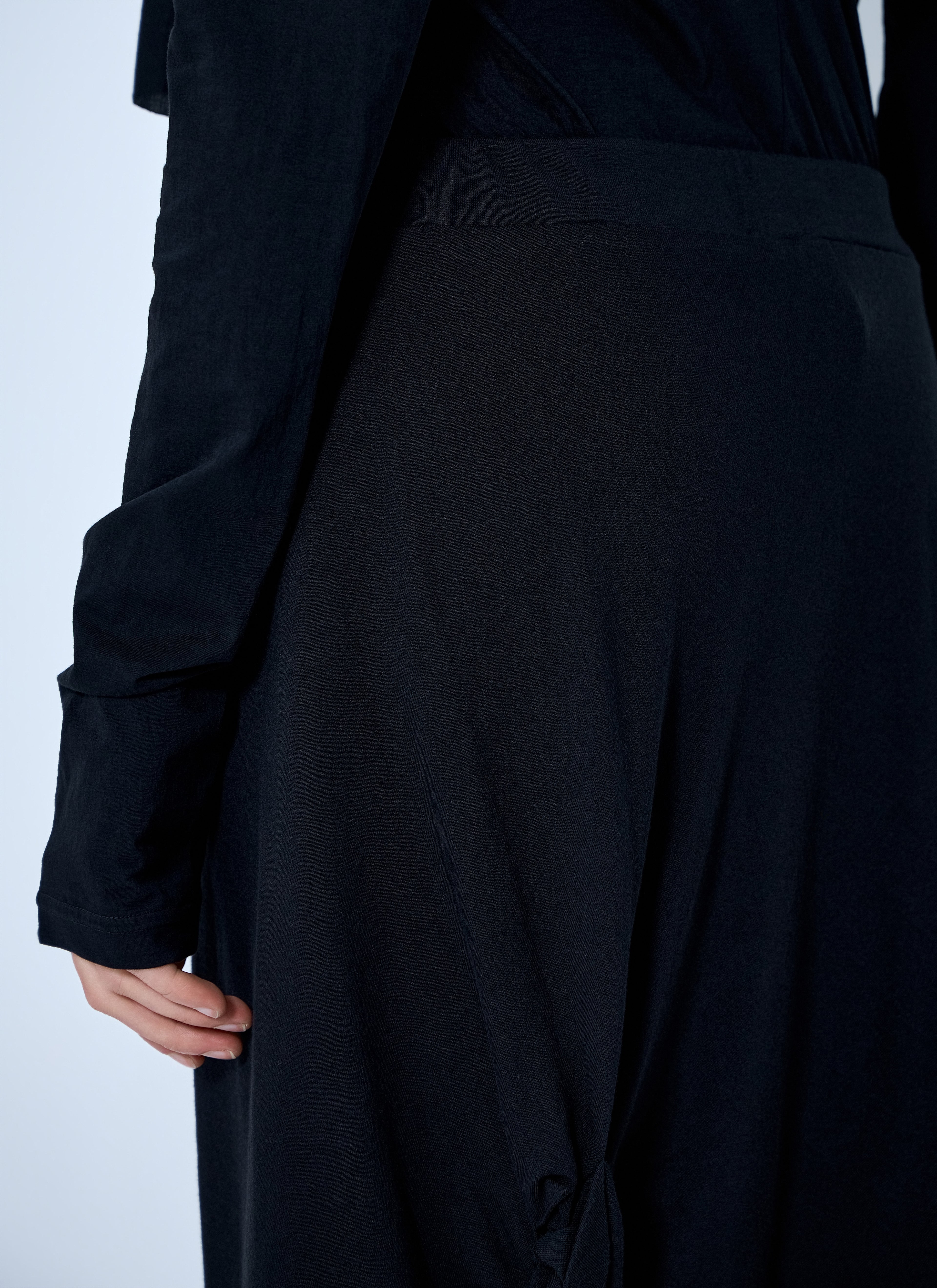 High Twisted French Terry Braided Skirt