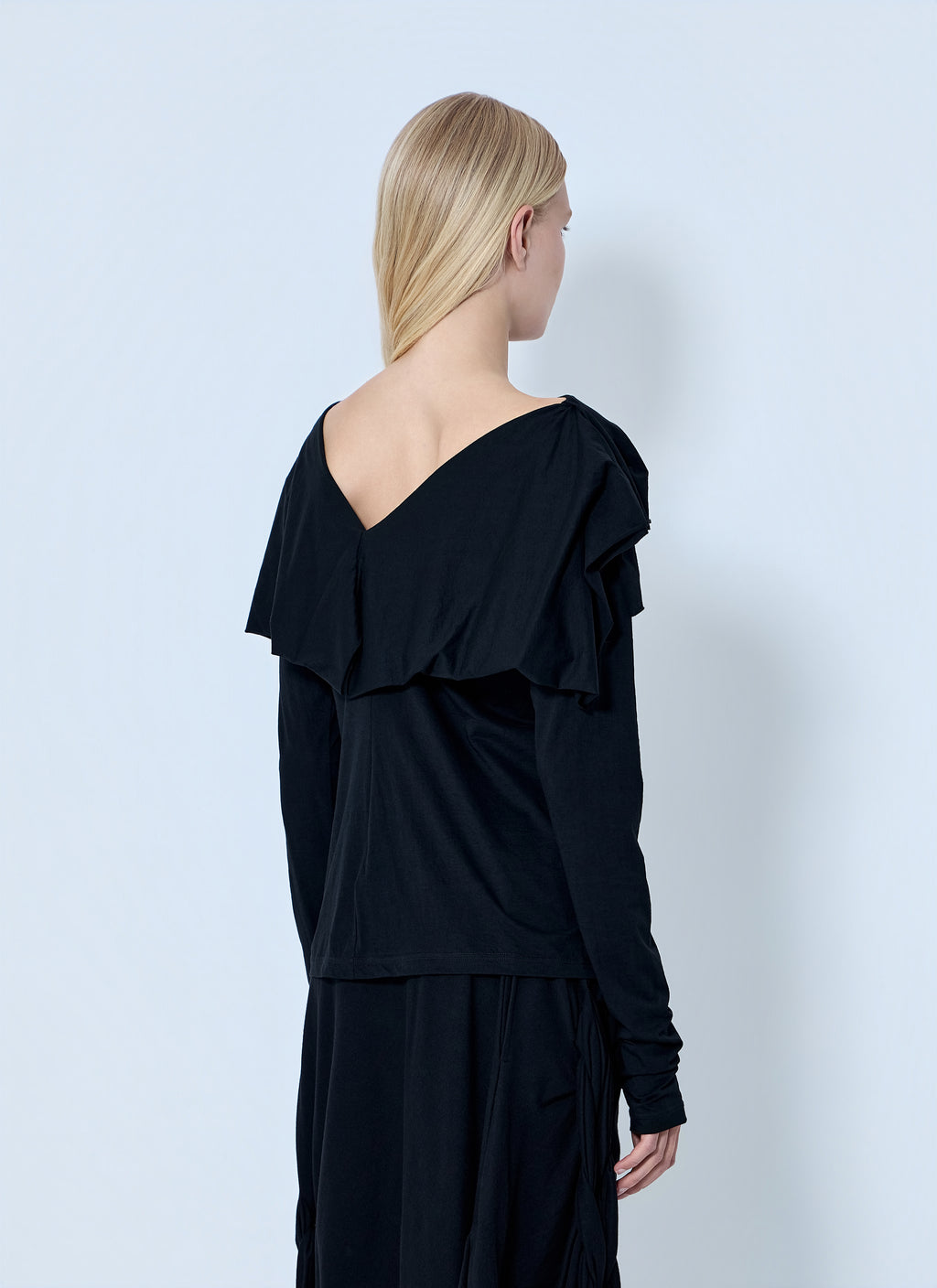 Supima Single Jersey Big Collar Top