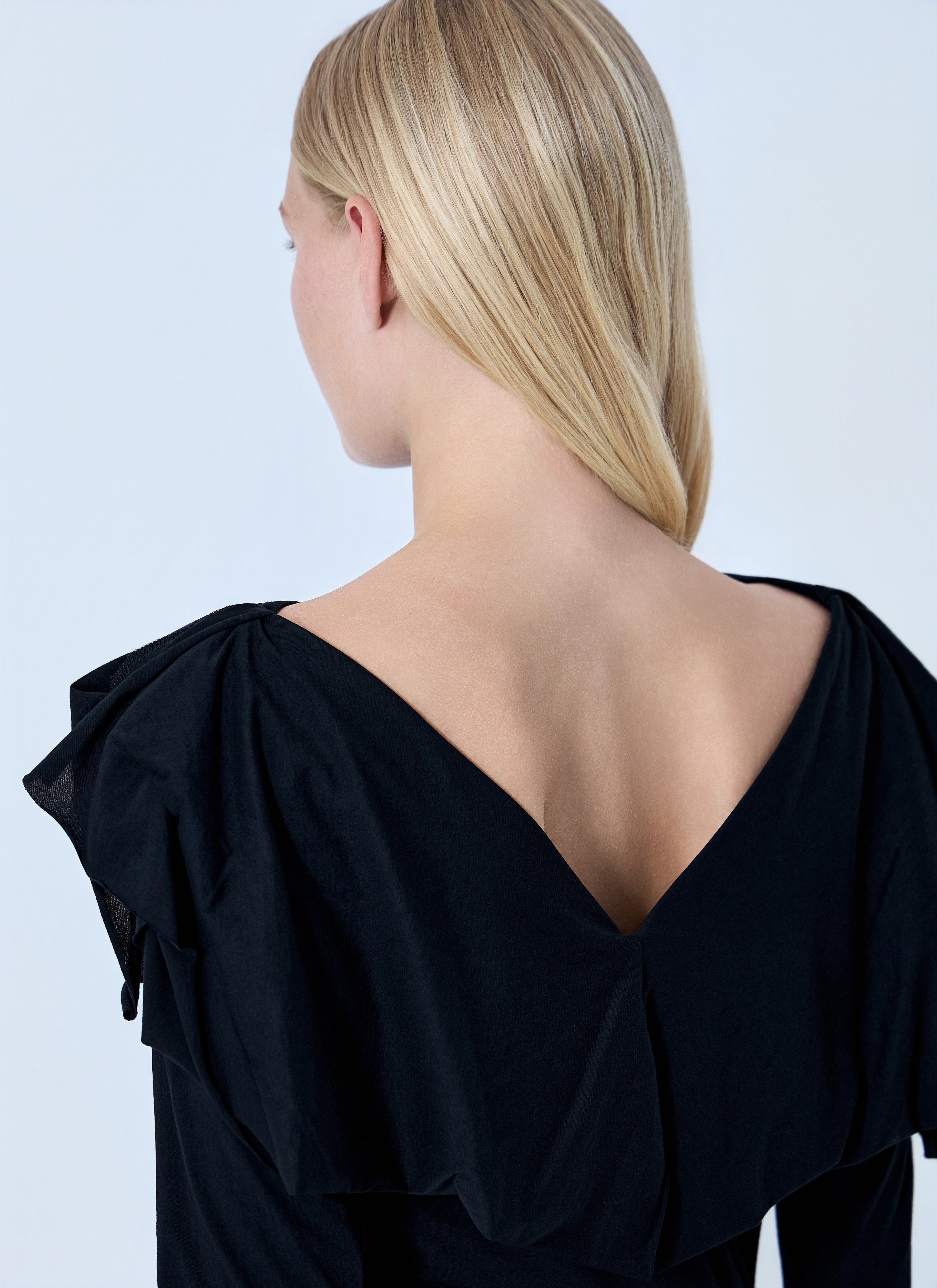 Supima Single Jersey Big Collar Top