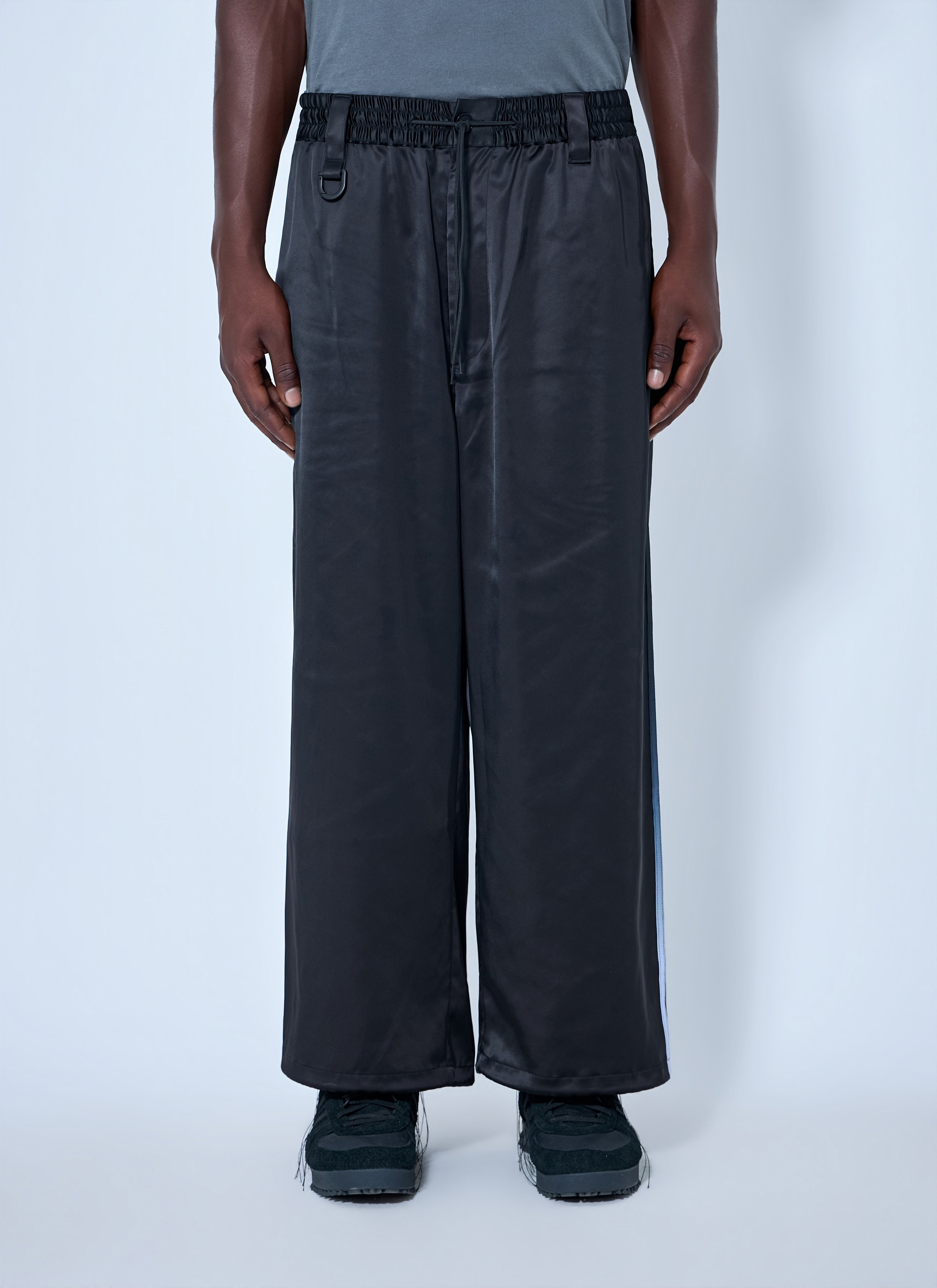 Elasticated Waist Wide-Leg Trousers